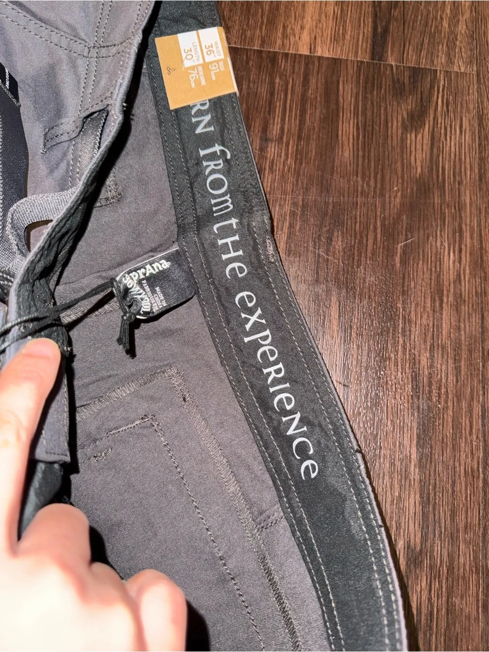 NWT prAna Zogger Pant Men’s 36x30 Stretch Zion Cargo Jogger Gray Hiking